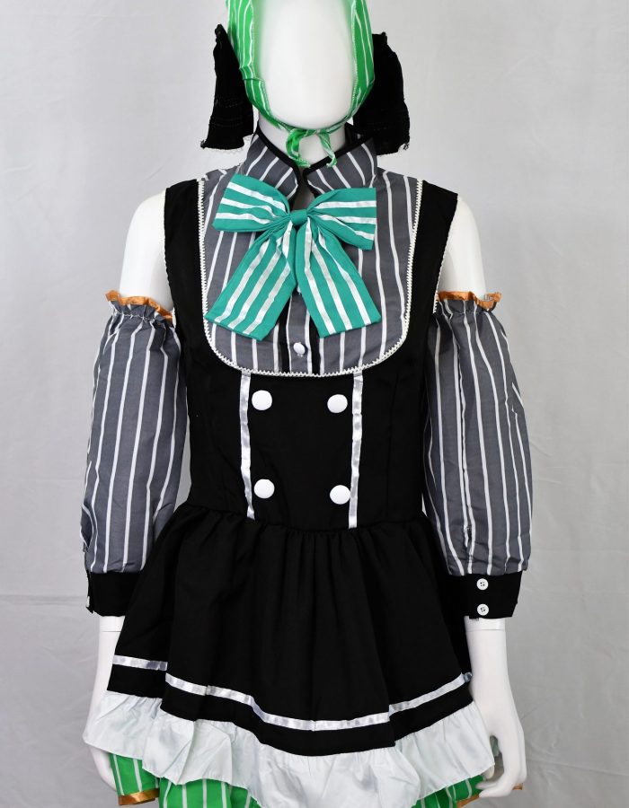 Anime Love Live Starry maid gray cosplay costume outfit.